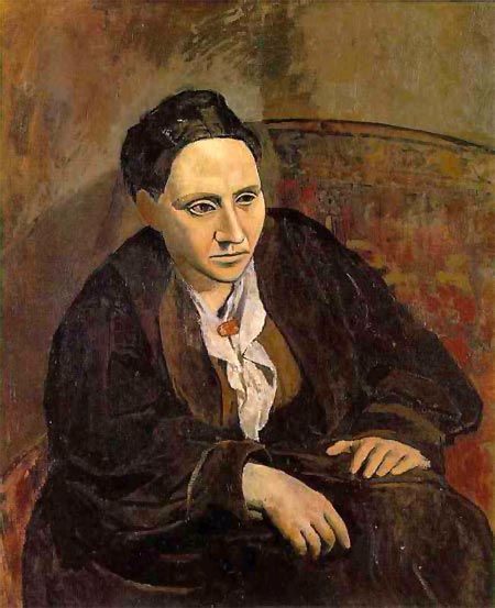 Vais a tener que creerme cuando os digo, que de esta oscura imagen de Gertrude Stein pasé en un par de saltos las Señoritas de Avignon Si no tenéis fe  podéis leer un hilo que hice explicandolo... y seguimos con los estilos  #Picasso.  https://twitter.com/GodPikasso/status/1249408715826040832?s=19