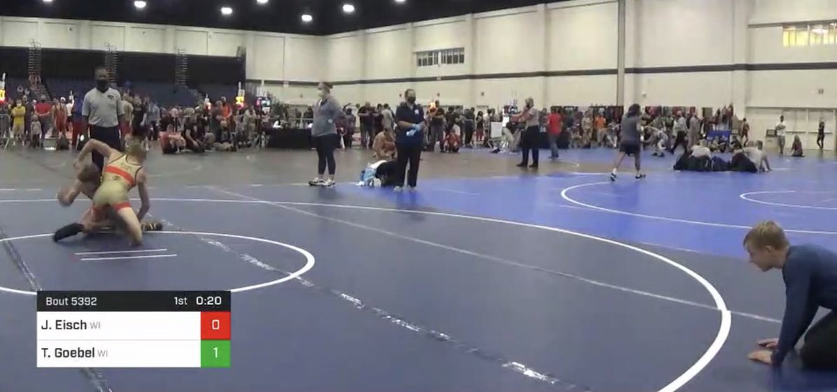 Super 32 update
 
Cody Goebel and Cole Hansen each go 3-2.  Cody defeated #3 ranked kid in the country!

Hansen wins three straight matches before 3-1 loss to Ganos of Arrowhead.  

Tyler defeats Kaukauna’s, Eisch 2-1 and gets some brotherly corner coaching.  TG in top 16 at #132