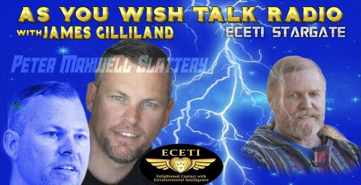 JOIN US Tonight: 8:00pm pacific USA time tonight with Friend of the Show 'Peter Maxwell Slattery. PeterJoins James Gilliland with Curent observations and Galactic Updates. youtu.be/4MRCWw7hw5I #eceti #ufos #et #news #consciousness #jamesgilliland #petermaxwellslattery
