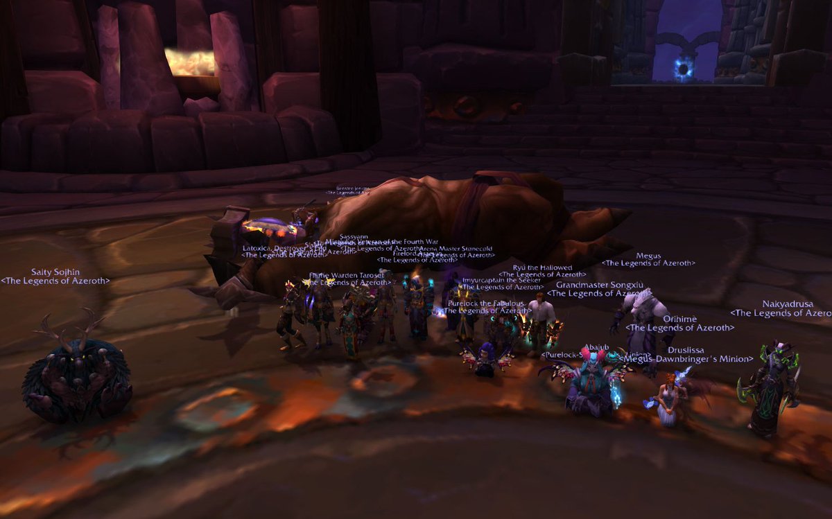 LegendsAzeroth's tweet photo. #week4 The Legends of Azeroth unlock the Battleboar!  We asked for 16, and 17 legends showed up!  Shoutout to everyone involved and made this happen! #wow #gaming #worldofwarcraft #prepatch #shadowlands https://t.co/oisnrhDBOq