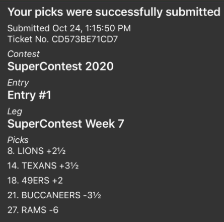 GrindingEddie's tweet image. #WestgateSuperContest 

FC Schmos

Week 7

(Week 6: 3-2)
(Season: 16-14)

@Dooling_ 
@RealGoodPlayer 
@MoneyGrippin 
@Infoovertrends
@johnnydee41
 @GrindingEddie