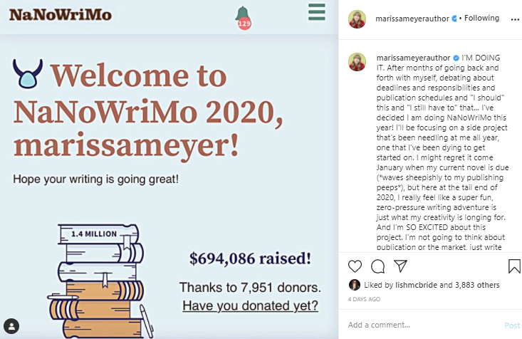 happywriterpod's tweet photo. Need some @NaNoWriMo incentive? Marissa is participating!
Joanne, although not participating, is at the sidelines with her pompoms at the ready to cheer all of you on.
How's the prep going?
#thehappywriter #nano #amwriting #fastdrafting #marissameyer #podcast https://t.co/UznbEGJFvN