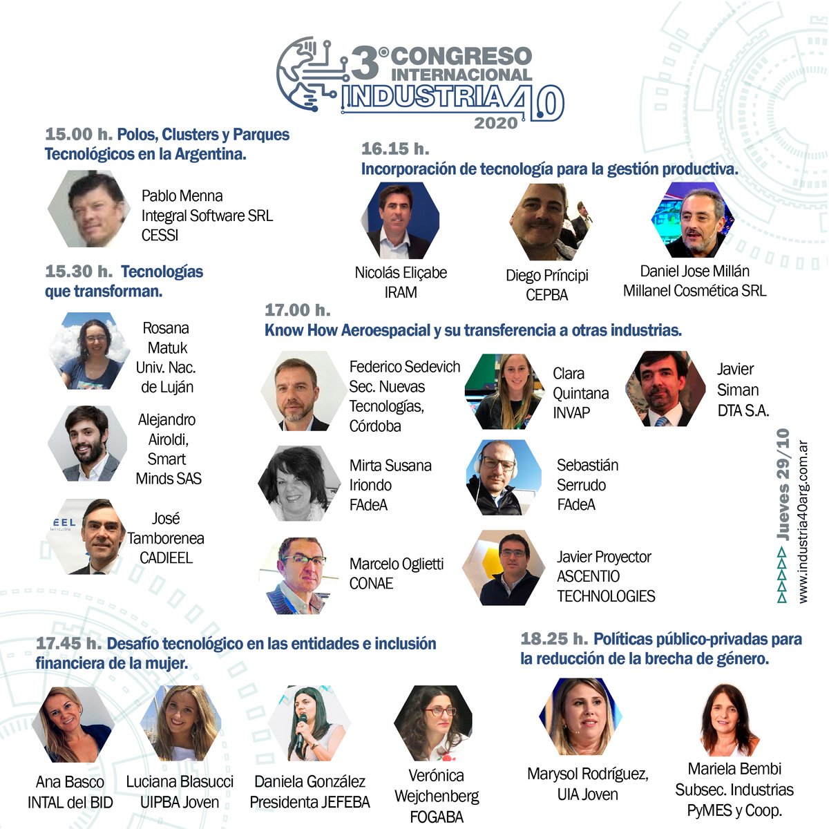 congreso4_0's tweet photo. Ana Basco @el_BID
Luciana Blasucci @UIPBA_JOVEN
Daniela González @JEFEBAOk
Verónica Wejchenberg @Fogaba
Marysol Rodríguez, #UIAJoven
Mariela Bembi, Industrias PyMES y Cooperativas del @Produccion_PBA 

¡¡INSCRIBITE!! https://t.co/8b8ZaCftrg https://t.co/P18gO20BgT