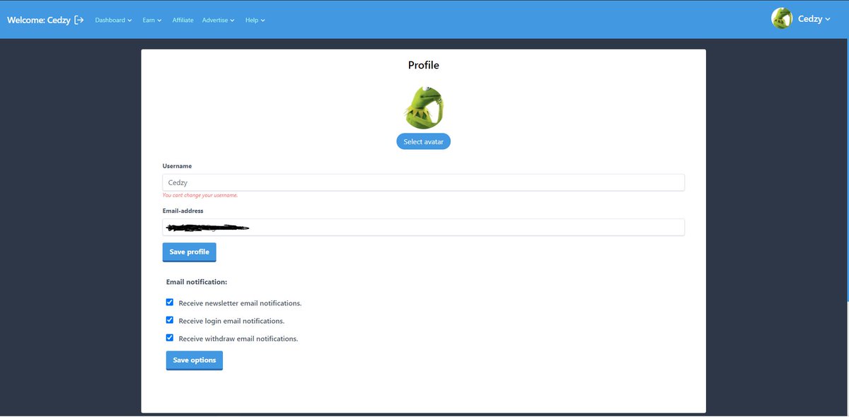 Hey! We added email settings. 
If default settings you will get emails on login and withdraw, you also receive the newsletter.🤠🥳