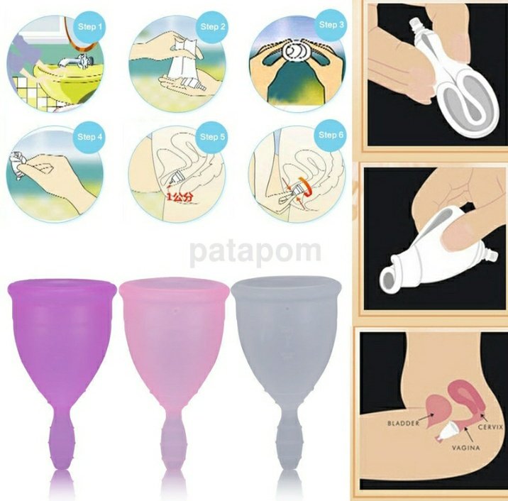 you use a menstrual cup by folding it (using a folding technique that is most comfortable for you) & inserting it much like you would a tampon. when it is inserted and you are sure that it has opened inside of you, you're good to go!!