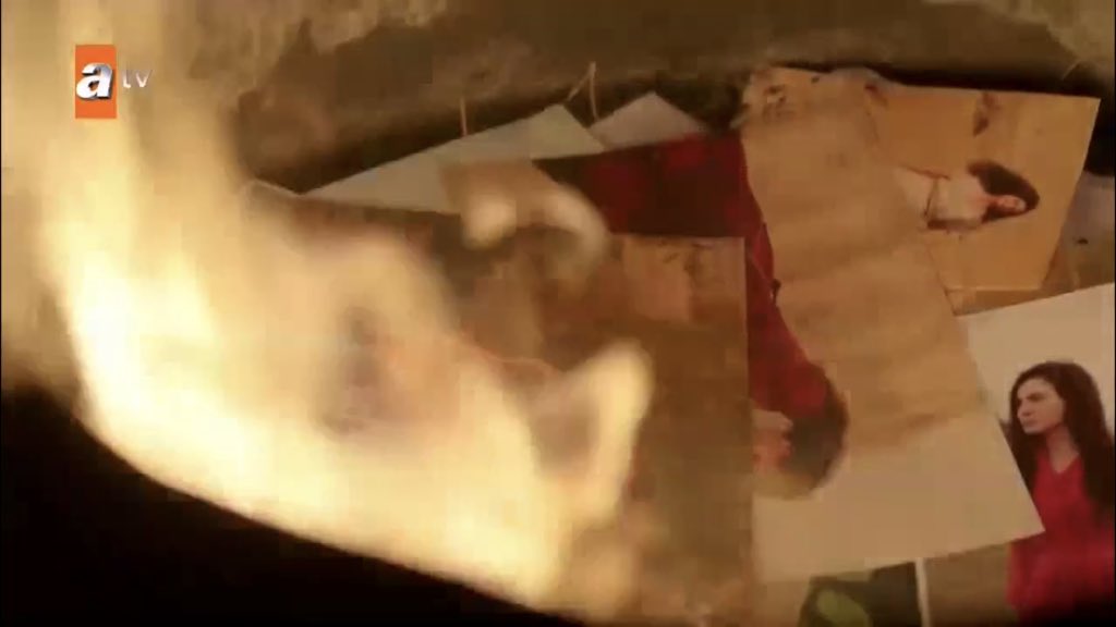 he’s finally burning his reyyan archive PRAISE THE LORD I HOPE HE DOESN’T HAVE COPIES  #Hercai