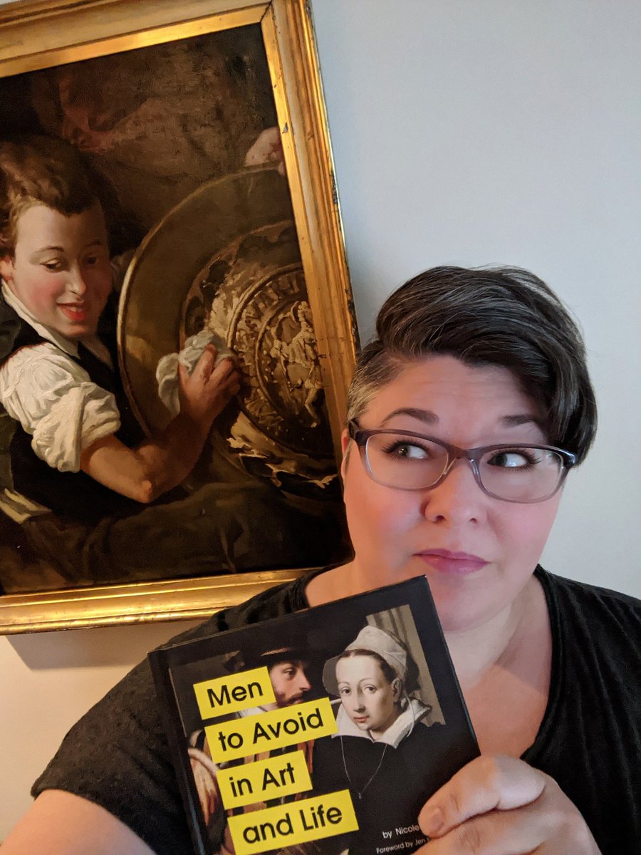 reachwriter's tweet photo. I finally got my copy of the book of my heart.
Boy Polishing a Shield's lazy eye is keen to check it out. No idea what the other eye is looking at. 1874, amiright?
@nicsigni knocked is all out of the park with #MenToAvoid. https://t.co/OoUvnXn1cE