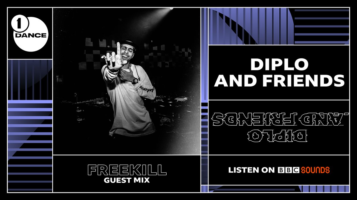 Now on @Diplo and Friends, huge bass sounds as @iamfreekill makes his debut on the show! #R1Dance
๐ https://t.co/dRwxd8t8CB
He's got...
@apedrums
@Skrillex
@enJOYRYDE
@Malaamusic
@boysnoize
@DJNittiGritti
@tisoki
@djsnake and more ๐๐๐ coming up! https://t.co/hjJcPUOm7P