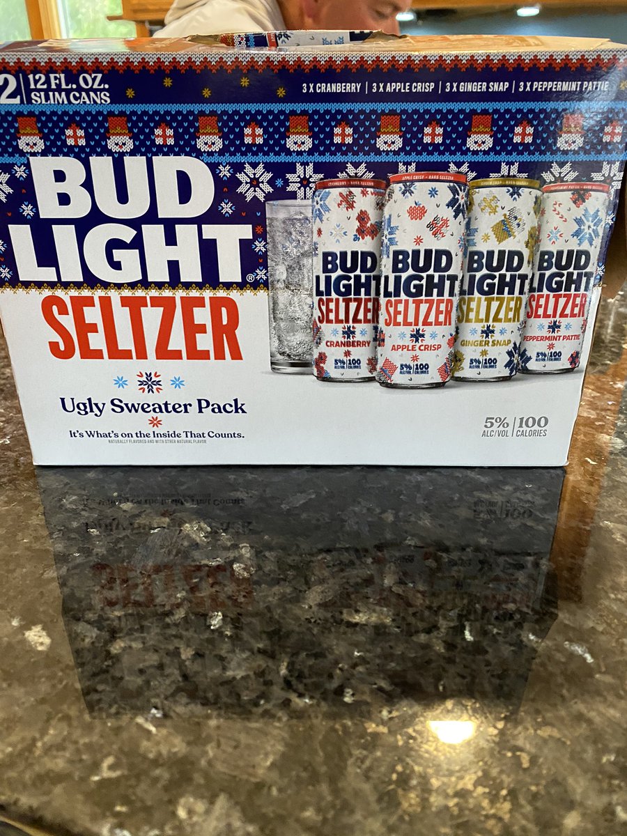 kstatevangirl's tweet photo. When you said friends with benefits I thought you meant a liquor store. Oh you own the Anheuser distributor, same thing. Early tasting benefits!! #uglysweaterapproved #exclusivetasting #yum @FlintHillsBev https://t.co/TLVmluq4Da