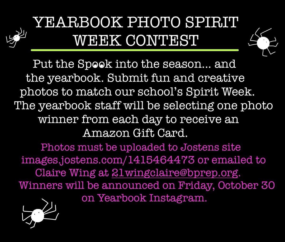 The Wait is Almost Over!
The spookable FUN begins this Monday!! Capture and share your LION SPIRIT photos. @bellarmine_prep <a href="/bps_activities/">BPS Activities</a> <a href="/bpsohana/">Bellarmine Ohana</a> #spiritweek #schoolspirit #lionpride🦁 #yearbook #togetherwearebellarmine