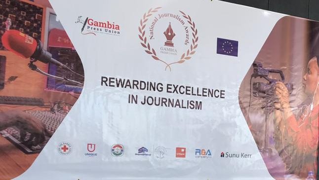 gmpressunion's tweet photo. The National Journalism Awards 2020 is in progress at the prestigious Kairaba International Conference Centre. The main sponsor #EU Delegation to Gambia https://t.co/lDqA80Of4f