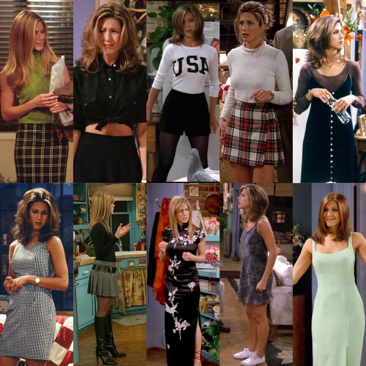 Rachel Green e seus outfits.