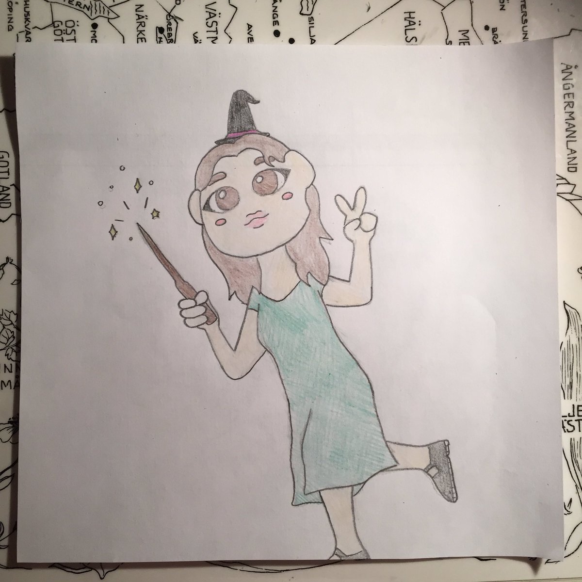 KI55LATER's tweet image. choerry the witch waving her *WAND* 
#Orbitober #Orbitober2020 #loonafanart #LOONA #choerry