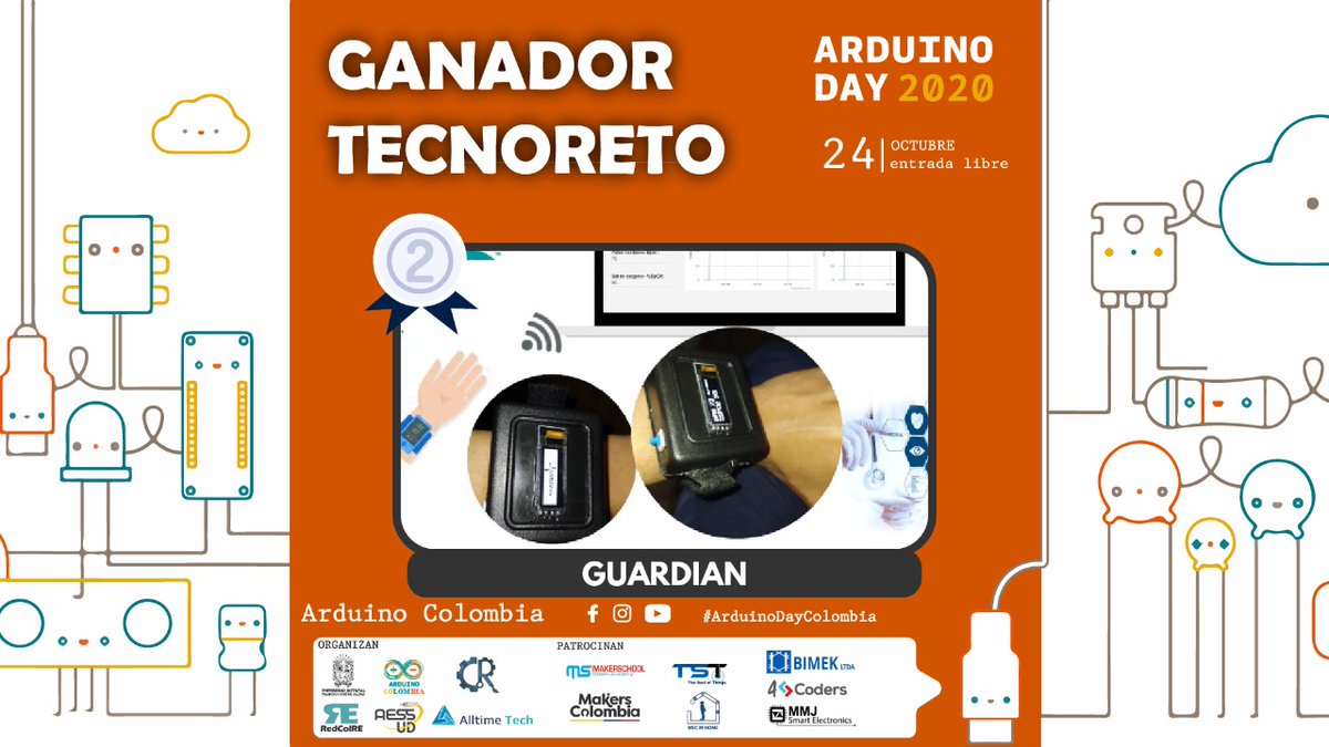 ArduinoColombia's tweet image. ¡Conoce a los ganadores del Tecnoreto de Arduino!
Desliza y conoce estos grandiosos proyectos que con mucho esfuerzo quisieron solucionar un problema traído por la pandemia.
.
.
.
Síguenos en redes sociales
Facebook: Arduino Colombia
Instagram: @arduinocolombia