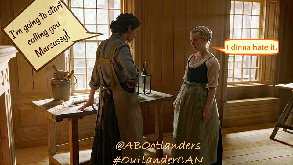 OutlandishScot's tweet photo. Here is the #Outlander episode 503 #DROUGHTLANDER Sunday rerun. It is from @ABOotlanders; @caitrionambalfe @LlaurenLyle #Marsassy https://t.co/udD7u4BOxj
