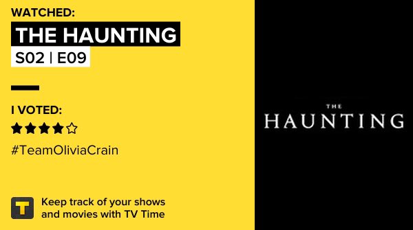 Es que hasta las que se supone que son de miedo tienen que terminar haciéndome llorar 😭? The Haunting - S02 | E09 en TV Time tvtime.com/r/1uZKt