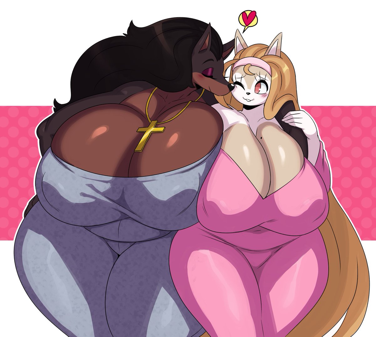 lav and her best bud, aura <a href="/monidraws/">moni 梦妮</a>