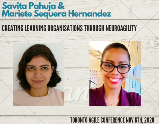 savitapahuja's tweet photo. Are you curious to know how #neurosciences and #brainpower are accelerators in improving performance? How #neuroagility helps in building #learningorganization? Come join us at Toronto Agile Conference 2020 @MarieteSequera #learning #GrowthHacking https://t.co/Dw2I8xtAkB https://t.co/DlDCQQ5vka