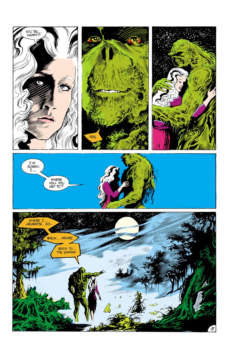 There is a lot to talk about for one Abby his love interest in the beginning of the run she is married to Matt Cable and we will GET TO HIM, because he's become a bigger character later. Not in Swamp Thing though. But at this point the marriage is on the rocks.