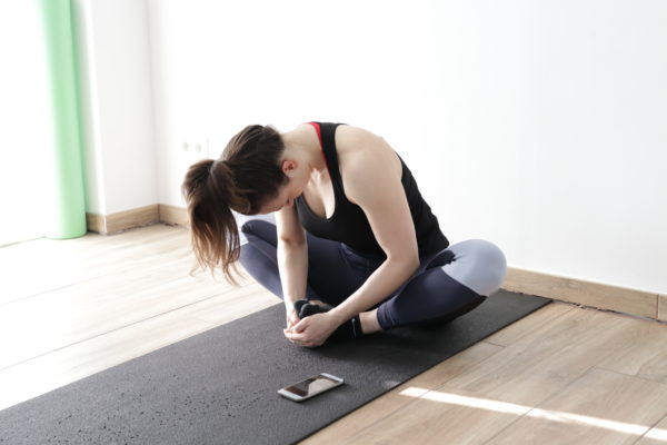 (2/8) ButterflyThe pose will not only stretch your lower and mid-back but open your hips as wellPush your knees towards the ground and lean your hips forward, trying to lower your chest as much as you can