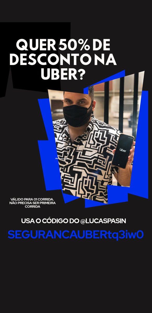 lucaspasin's tweet photo. #desconto #uber #promocao #codigouber https://t.co/xAOjmES9xl