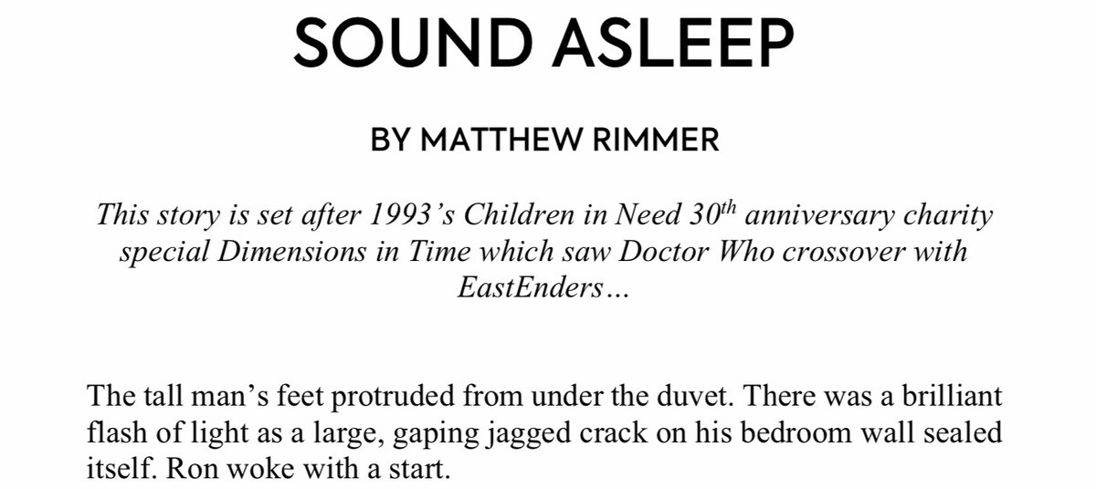 WhoHats's tweet photo. Time Scope Spotlight: Time Scope Editor @MatthewRimmer shares a poem and three short stories. I hope you enjoy them!
Find these & more in Time Scope, the anthology e-book raising funds for disability charity Scope. Buy here: https://t.co/wXPS6Ab45x
RT #TimeScope2020 #DoctorWho https://t.co/ks0yxF9jVz