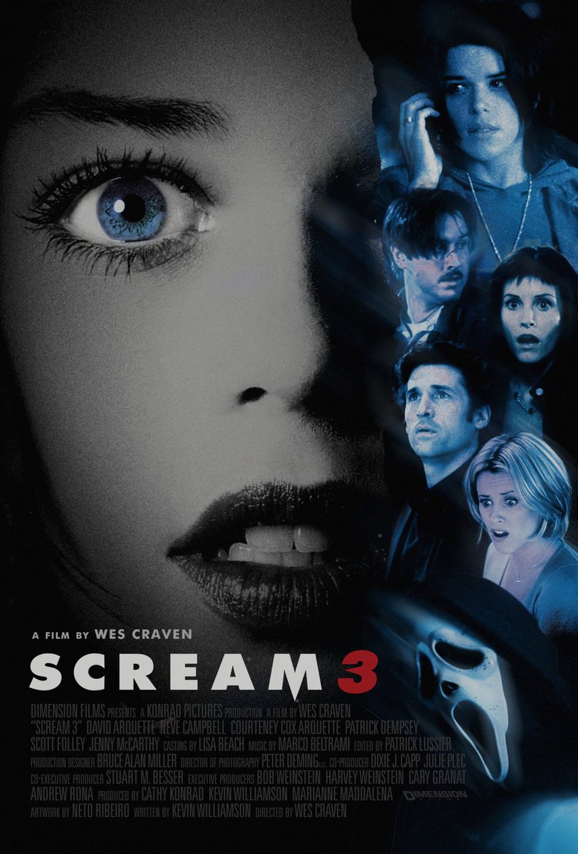 Forgot to update this but I binge watched all the Scream movies. These tongue in cheek, often meta mystery-slasher films follow Sidney Prescott after the murder of her mother and classmates at the hands of different ghost-faced killers.