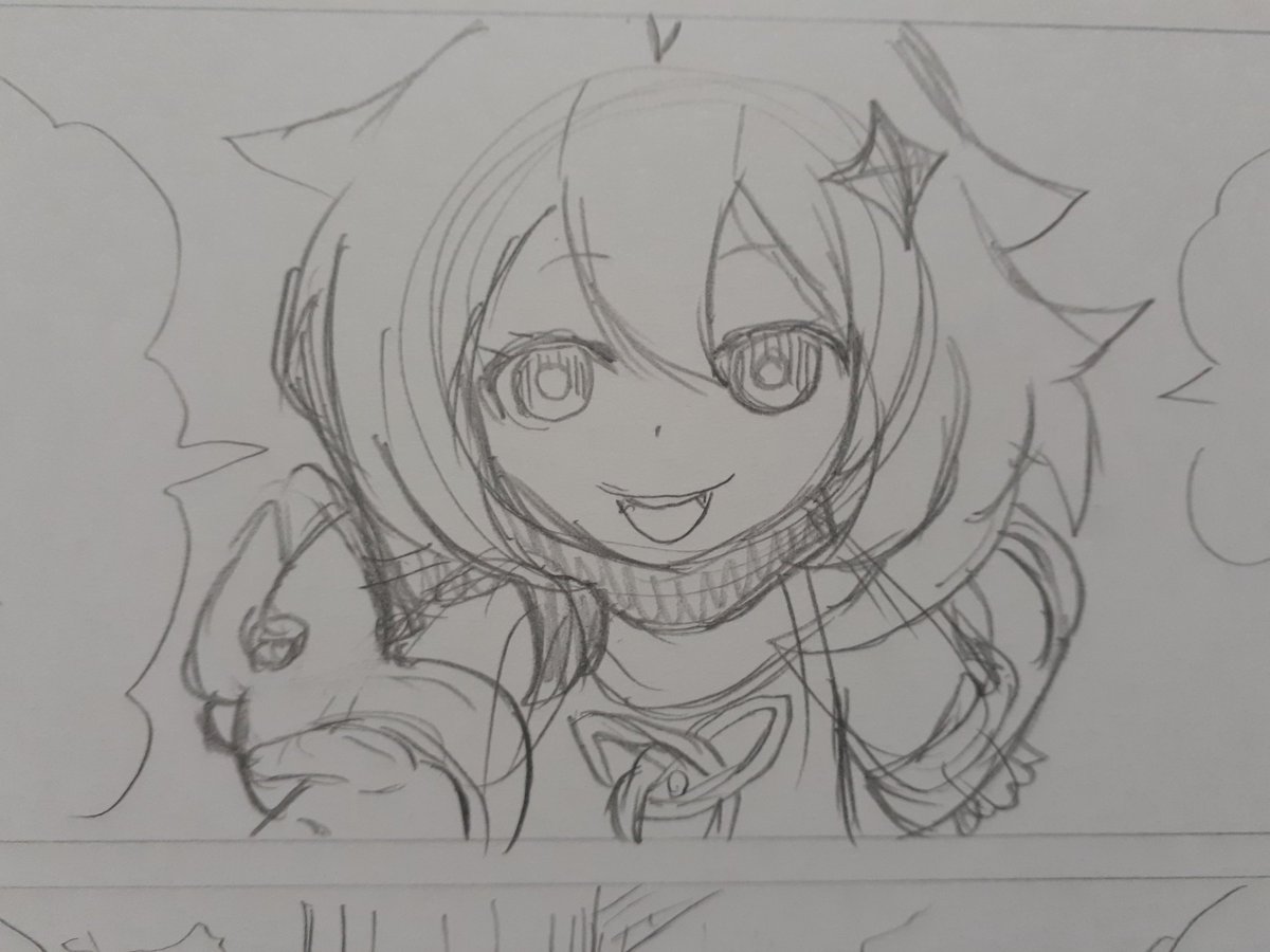 原神マンガ描いてます。アークナイツのほうは2週分描き貯まってるのでネタ出しをやってます。以上「頑張って描いてます」アピールでした。 