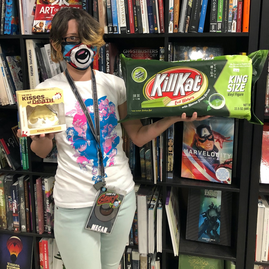 thirdeyecomics's tweet photo. Designer toys + Candy? You know we're in! Come and get the new KISSES OF DEATH and KILL KATS art toys today! #toycollector #toycollectors #arttoys #designertoys #designertoy #vinyltoys #vinyltoy #killkat #kissesofdeath #buythirdeyeordie https://t.co/dh98RhrmHm