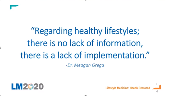 ACLifeMed's tweet photo. “If we’re going to make a difference in the epidemic levels of #chronicdisease in our society, we need to be willing and able to implement strategies that are outside our clinics and our hospitals.” - Meagan Grega, MD, FACLM, DipABLM #LM2020 #PracticeModels #LifestyleMedicine https://t.co/VHsiLRJz1L