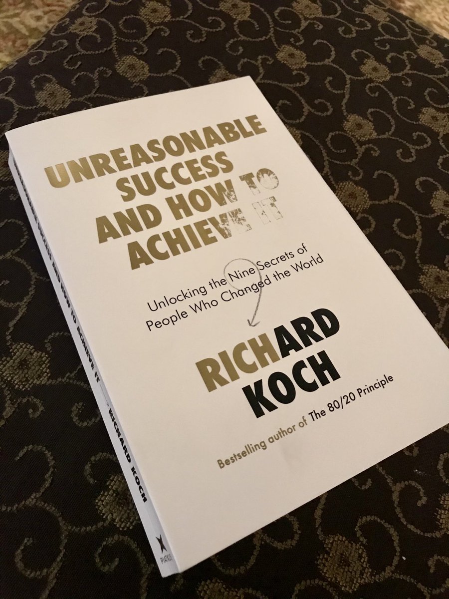 SongLever's tweet image. “It is possible to engineer a transforming experience for yourself...” ⁦@RichardKoch8020⁩ I just did by reading “Unreasonable Success”! #unreasonablesuccess