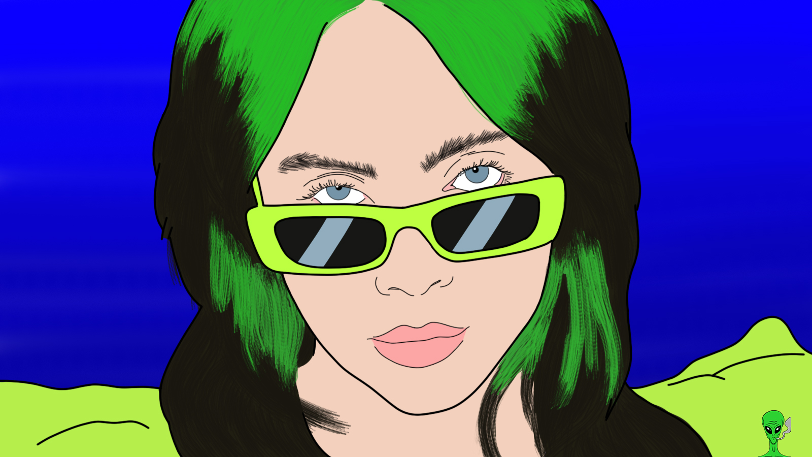 Billie eilish drawing cartoon outlet