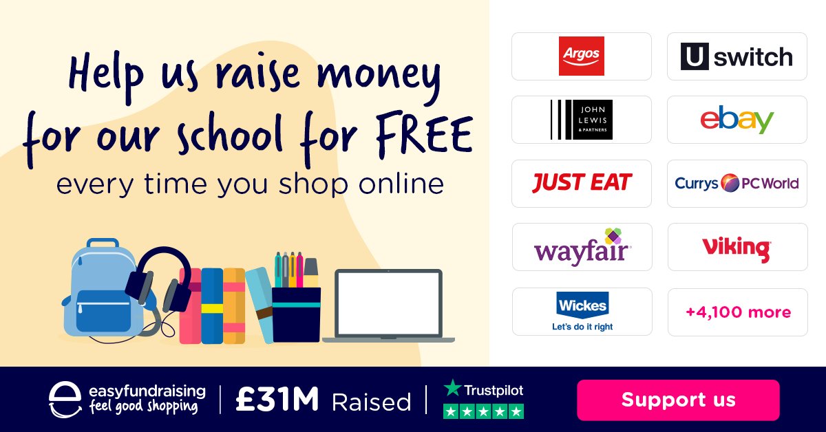 We’ve registered Radcliffe Primary School with #easyfundraising, which means over 4,000 shops and sites will now donate to us for FREE every time you use #easyfundraising to shop with them. Please use the link below to support us. 

easyfundraising.org.uk/causes/radclif…