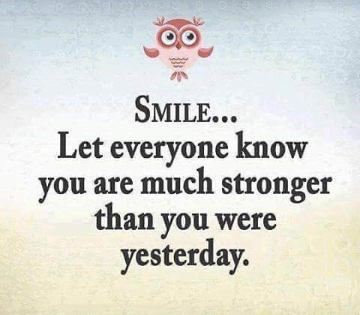carlaacarlson's tweet photo. Smile.... Let everyone know you are much stronger than you were yesterday. #SmilesAreContagious #ShareOne #Inspiration #ThinkBIGSundayWithMarsha https://t.co/oYJqub7rHO