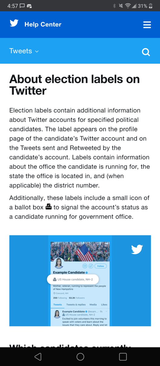 some folks might argue that this makes tweets too cluttered! and there's no space to add another field on tweets. but i've been thinking a lot about how they add election labels to all the tweets from political candidates, and this has worked. why not generalize this line?