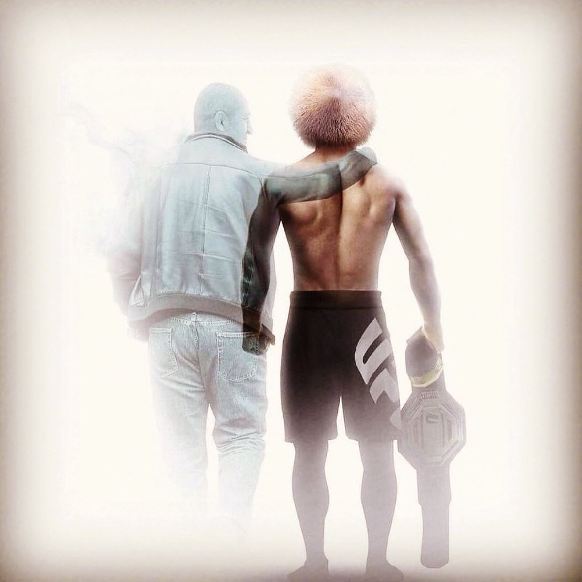IHeartMMA1's tweet photo. He will never walk alone. 🖤🕊 #TheChamp https://t.co/g3HZp1Lozv
