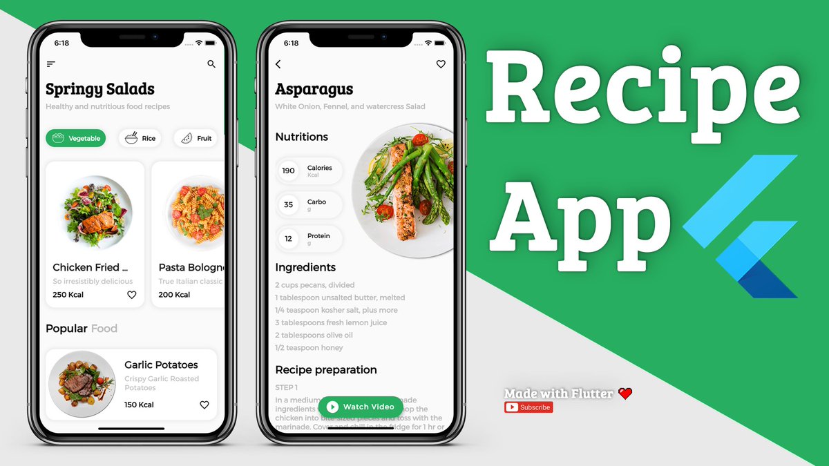 AllAboutFlutter's tweet image. Sharing with you guys a simple but modern Recipes #App #UI #Design made with #Flutter
youtu.be/3g5fi65U7ag (source code)
@FlutterDev @r_FlutterDev @FlutterComm @EsFlutter @flutteriodaily 
#flutterdev #learntocode #100DaysOfCode #MobileApp #FlutterDay #dartlang