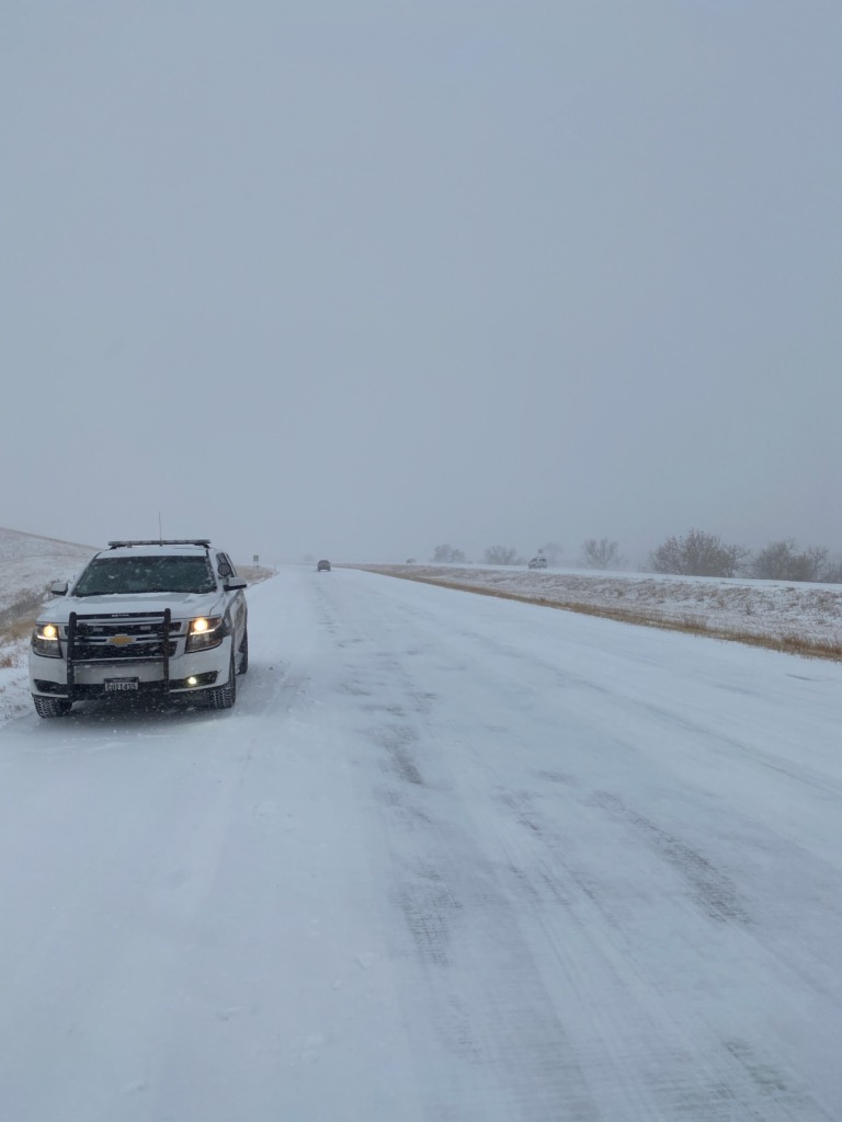PennCoSheriff's tweet image. No travel advised in Pennington County outside the city of Rapid City. All Pennington County snow plows have been pulled off the roads for the evening and will resume clearing roads at 6am Sunday.