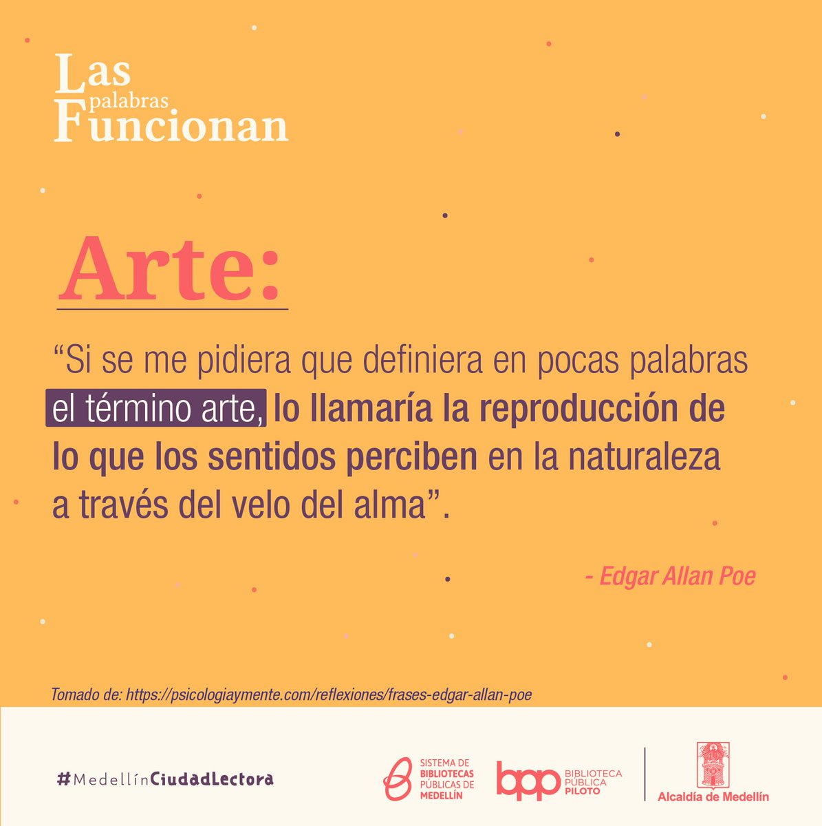 Sistema Bibliotecas A Twitter Edgar Allan Poe Es Nuestro Autor Recomendado Del Mes Compartimos Contigo Su Concepto Y Sentir Sobre El Arte Cual Es El Tuyo Que Significa El Arte Para Ti