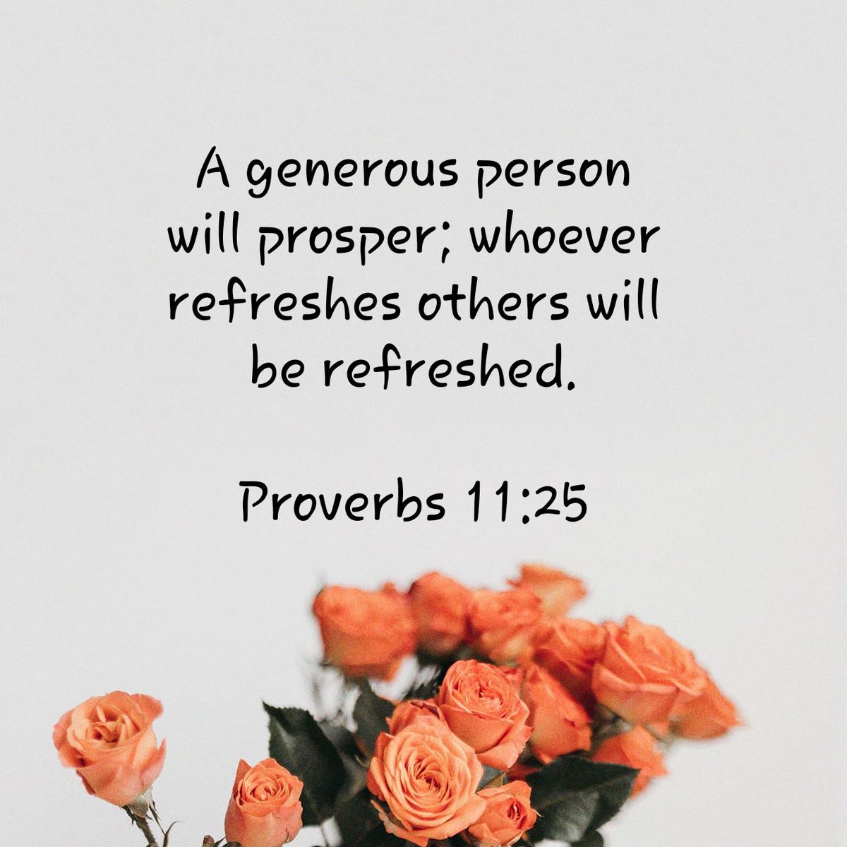 Freshdoses's tweet image. A generous person will prosper; whoever refreshes others will be refreshed.
Proverbs 11: 25

#TheWord #Bible #bibleverse #begood #Proverbs #freshdoses
