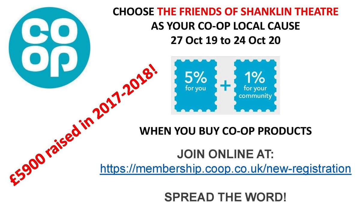 2️⃣0️⃣1️⃣9️⃣ On the 23rd October, members from the Friends of Shanklin Theatre committee, and the Shanklin Theatre Community Trust presented an engraved plaque to the Co-op Landguard Road team led by Julie &amp; Simon as a thank you to their continued support of the theatre.👌👍