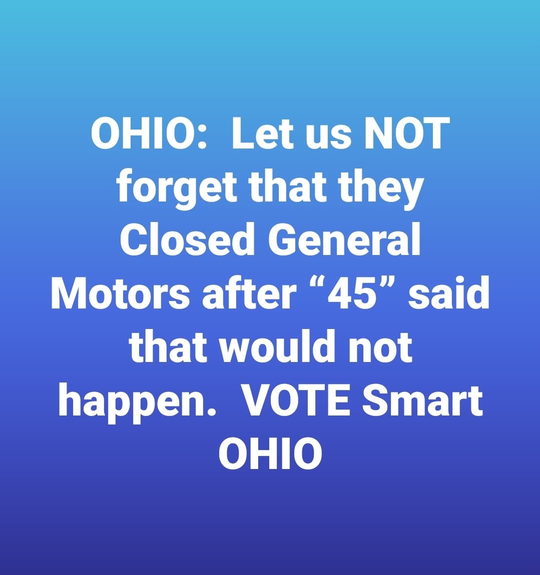 DexFromBatuu's tweet photo. #Ohio #TrumpFailedOhio #GeneralMotors #Closed https://t.co/QzCZLof4XF