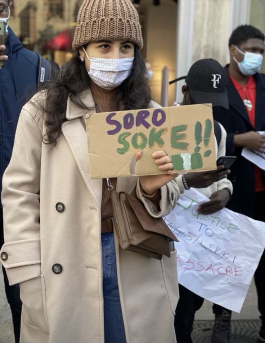 SaharaReporters's tweet photo. #ENDSARS Protest Continues In Germany, London Despite Crackdown On Demonstrators In Nigeria | Sahara Reporters https://t.co/rAZwOkpVEo https://t.co/M3lpKyhcph