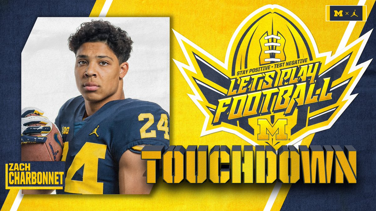 UMichFootball's tweet image. HOUSE CALL!! 

TOUCHDOWN, MICHIGAN!!!!