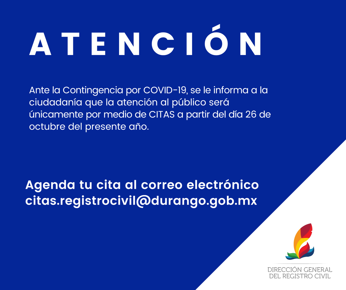 RegCivilDurango's tweet photo. ⚠️ https://t.co/tiEPZUKPnk