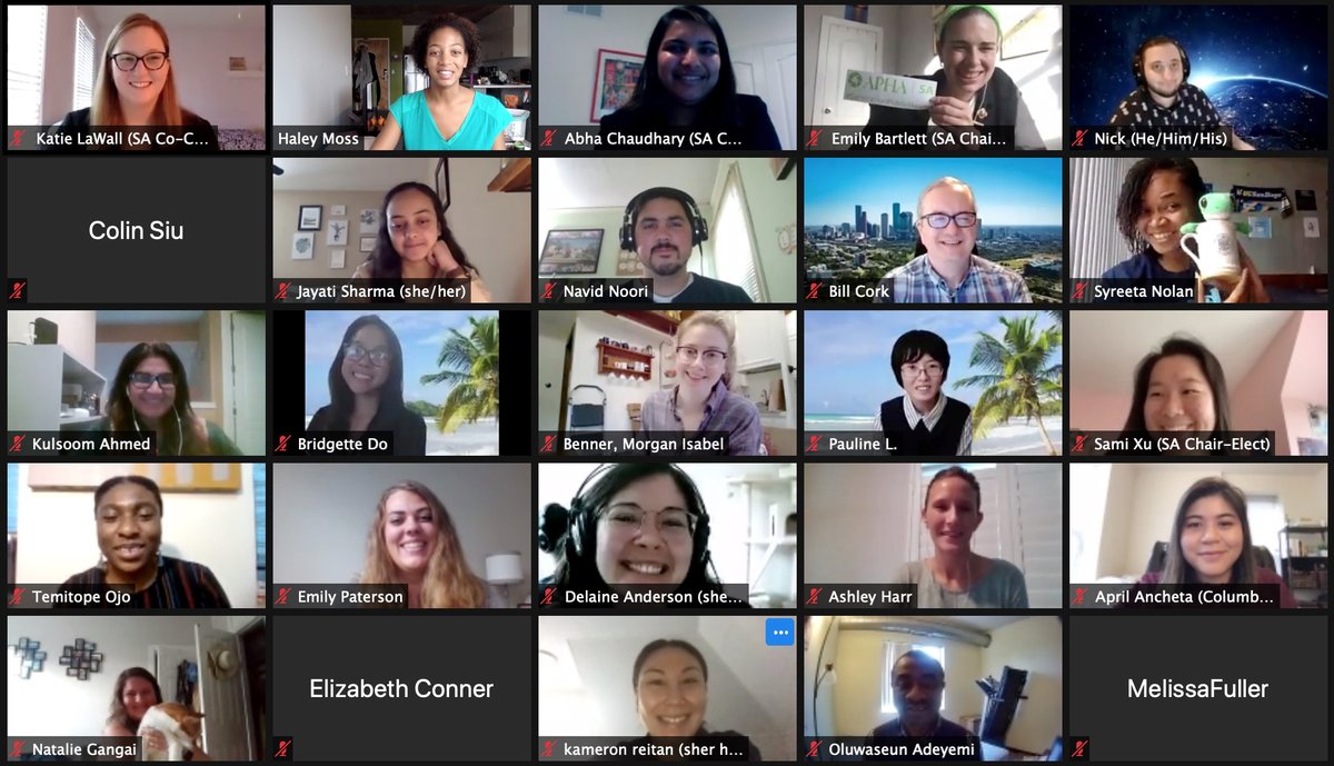 PublicHealth's tweet photo. Equity, online learning and COVID-19 took center stage at this year’s @APHAStudents National Student Meeting, where participants from across the nation engaged with experts in the field https://t.co/S916minQZz #APHA2020 #NSM2020 https://t.co/9nZ6oJSwXz
