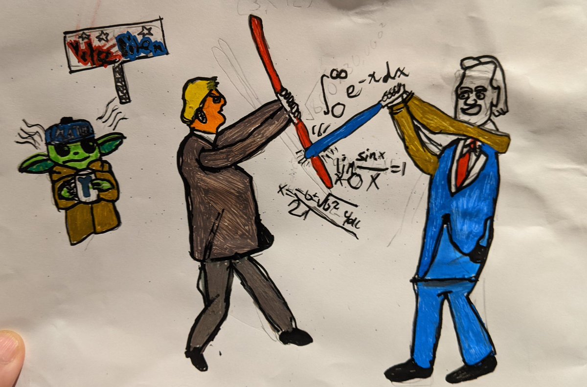 My buddy's son Julian drew this #MATH inspired 2020 cartoon.
https://t.co/IymEp9AglK https://t.co/MnxnEGCY6r