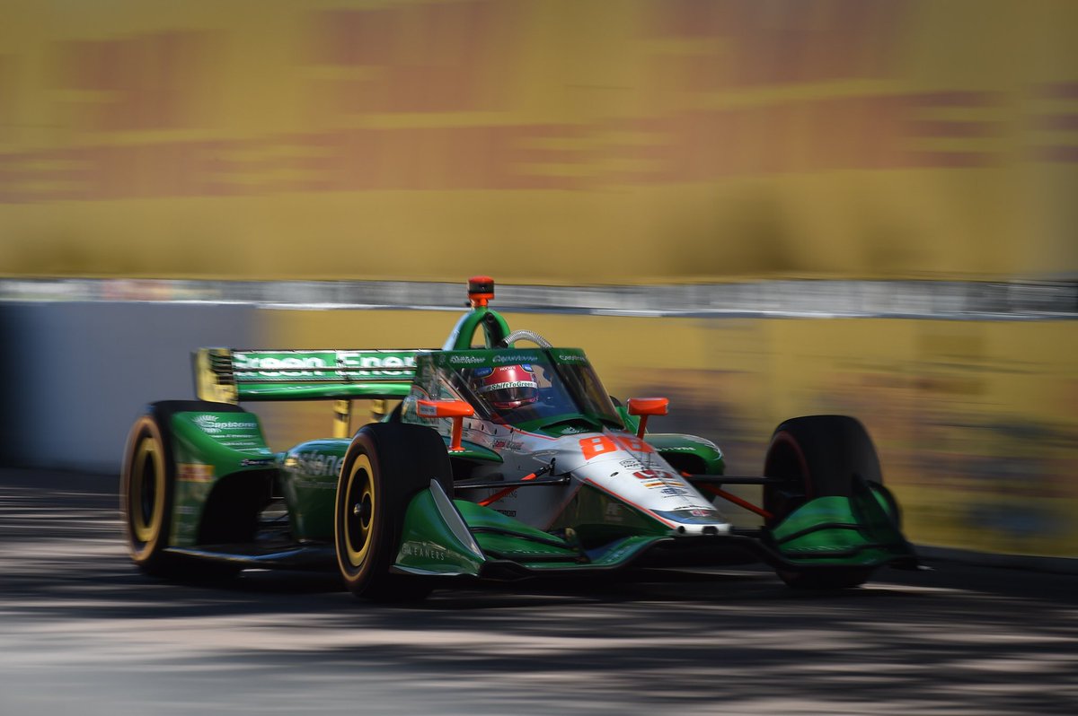 ColtonHerta's tweet photo. P3 for us today, great spot for us for a long one tomorrow🔥🔥 Great job team! #AllAndretti //#PoweredByHonda // #ShiftGreen https://t.co/iyCqZCBJRw
