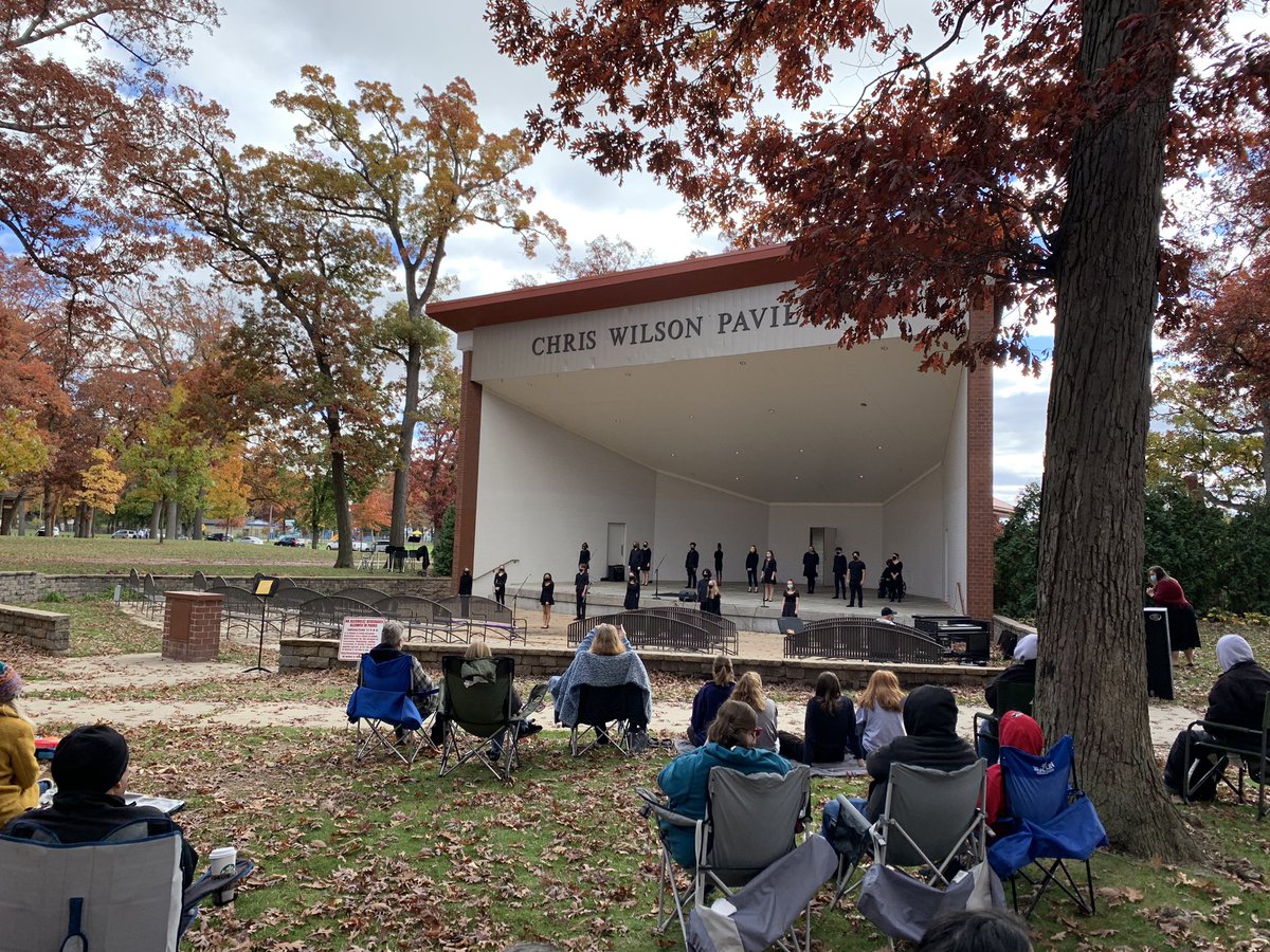 SBJohnAdamsHigh's tweet photo. Today was such a great Fall Concert for our @JAchoirs and @jamarchingband  at Chris Wilson Pavilion At Potawatomi Park! Thank you to the @sbvpa hosting us today! https://t.co/wGo39XNYc4