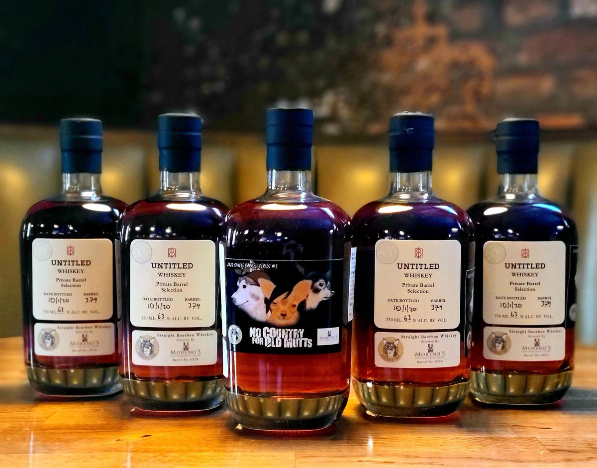 Miss out on a bottle @OneEightD untitled single barrel at @MorenosLiquors? We got you covered! Hand picked by Mike Moreno , this 13yr old MGP sourced single barrel #Bourbon is truly exceptional.
Notes: Toffee, slight banana custard notes in the middle and a finish of vanilla https://t.co/Ou6i4CTd0I